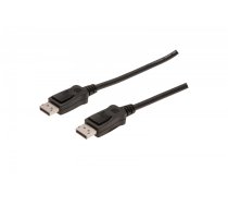 ASSMANN Connection Cable DisplayPort with snaps 1080p 60Hz FHD Type DP / DP M / M black 1m  (AK-340103-010-S)