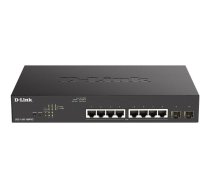 D-LINK DGS-1100-10MPV2 switch, 8 Gigabit Ethernet PoE+ ports, 2 SFP slots (DGS-1100-10MPV2/E)