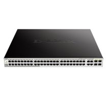 D-LINK DGS-1210-52MP switch: 48 Gigabit Ethernet PoE+ ports, 4 SFP ports (DGS-1210-52MP/E)