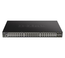 D-LINK DGS-1250-52XMP switch: 48 Gigabit Ethernet PoE+ ports, 4 SFP+ slots (DGS-1250-52XMP/E)