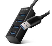 AXAGON Miniature metal four-port USB 3.2 Gen 1 hub | HUE-M1A (HUE-M1A)