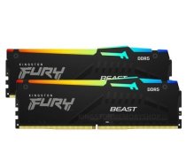 KINGSTON DDR5 Fury Beast Black RGB 16GB (2 x 8GB) / 6000 CL36 EXPO (KF560C36BBEAK2-16)