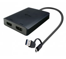 i-tec Adapter USB-A/USB-C Dual 4K/60 Hz HDMI Video  (CADUAL4KHDMI)