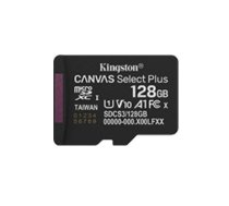 KINGSTON 128GB Canvas Select+ G3 150MB/s microSD memory card (SDCS3/128GBSP)