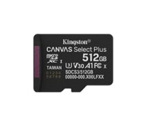 KINGSTON MicroSD 512GB Canvas Select+ G3 150MB/s memory card (SDCS3/512GBSP)