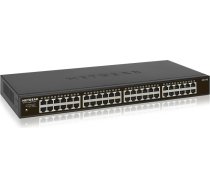 NETGEAR GS348 48-Port Gigabit Ethernet Switch (LAN switch for desktop or rack mounting, plug-and-play, energy efficient, fanless design for quiet operation), black (GS348-100EUS)