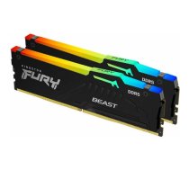 KINGSTON 64GB (2x32GB) FURY Beast RGB DDR5-5600 CL40 RAM Gaming Memory Kit  (KF556C40BBAK2-64)