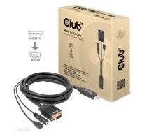 Club3D Club 3D HDMI to VGA cable, male/male, 2m, 28AWG (CAC-1712)