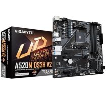 GIGABYTE A520M DS3H V2 mATX Mainboard Sockel AM4 HDMI/DP/M.2/SATA  (A520M DS3H V2)