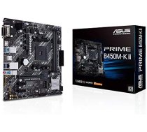 ASUS Prime B450M-K II mATX Mainboard Sockel AM4 M.2/USB3.2/DVI/VGA/HDMI  (90MB1600-M0EAY0)