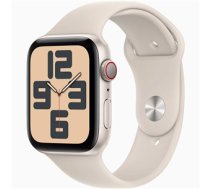 Apple Watch SE GPS 44mm Starlight Aluminium Case with Starlight Sport Band - M/L Apple (MRE53ET/A)