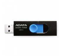 Adata | USB Flash Drive | UV320 | 64 GB | USB Type-A | Black/Blue (AUV320-64G-RBKBL)