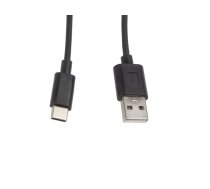LANBERG USB-C (male) to USB-A (male) 2.0 cable, 1.0m, black (CA-USBO-10CC-0010-BK)