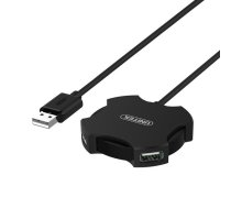 Unitek HUB 4x USB 2.0 micro black; Y-2178  (Y-2178)