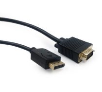 Gembird DisplayPort to VGA Cable, 1.8m, Black (CCP-DPM-VGAM-6)