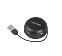 NATEC Hub USB 4 port Bumblebee USB 2.0 black  (NHU-1330)