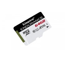 KINGSTON 64GB Endurance microSD card, 95/30MB/s, Class 10, A1, UHS-I (SDCE/64GB)