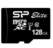 SILICON POWER Memory card microSDXC Elite 128GB U1 10MB/S CL10 + adapter  (SP128GBSTXBU1V10SP)