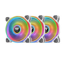 THERMALTAKE Riing Quad 12 RGB Radiator Fan TT Premium Edition, 3-Pack (white, set of 3, 1 controller) (CL-F100-PL12SW-A)