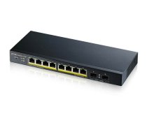ZYXEL GS1900-10HP v2 8-port Layer 2 PoE Switch with 2 SFP ports, 70W power budget, and 802.3at support (GS1900-10HP-EU0102F)