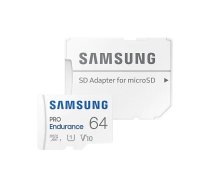 SAMSUNG Memory card microSD MB-MJ64KA/EU Pro Endurance 64GB + Adapter  (MB-MJ64KA/EU)