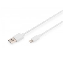 Digitus USB Cable 2.0 A Standard - Lightning Standard, MFI 2M white (DB-600106-020-W)