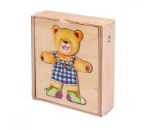 Smily Wooden Puzzle Teddy bear boy  (SPW83592)