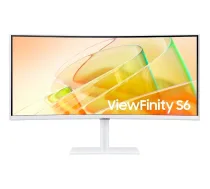 SAMSUNG ViewFinity S6 S65T LS34C650T 34-inch UWQHD Curved VA LED 21:9 100 Hz Monitor (LS34C650TAUXEN)