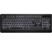 YENKEE Keyboard Backlit quiet USB with low-profile keys  (YKB 1025)