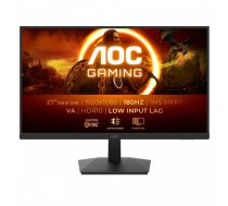 AOC | C27G4ZXU | 27" | VA | FHD | 16:9 | 280 Hz | 1 ms | 1920 x 1080 pixels | 300 cd/m² | 2 HDMI ports (C27G4ZXU)