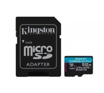 KINGSTON 512GB microSDXC Canvas Go Plus Gen4 200MB/s A2 U3 V30 Card + Adapter (SDCG4/512GB)
