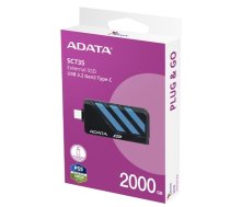 Adata External SSD Disk SC735 2TB U3.2C 1000/1000MB/s Blue (SC735-2000G-CCBK/BU)