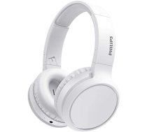 Philips Wireless Headphones TAH5205WT/00, Bluetooth, 40 mm drivers/closed-back, Compact folding, White (TAH5205WT/00)