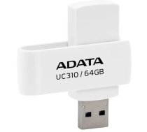 Adata | USB Flash Drive | UC310 | 64 GB | USB Type-A | White | (UC310-64G-RWH)