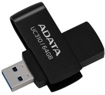 Adata | USB Flash Drive | UC310 | 64 GB | USB Type-A | Black (UC310-64G-RBK)