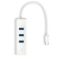 TP-LINK UE330C USB 3.0 Type-C to Gigabit Ethernet Network Adapter with 3-Port USB 3.0 Type-A Hub (UE330C)