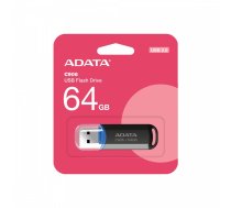 Adata C906 USB Flash Drive 64GB USB Type-A 2.0, Black (AC906-64G-RBK)