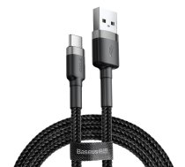 Baseus CATKLF-BG1 Cafule Cable USB-C to USB-A 3A 1m, Gray/Black (CATKLF-BG1)