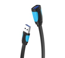 Vention VAS-A13-B300 Flat USB 3.0 Extender 3m, Black (VAS-A13-B300)