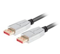 Lanberg CA-DPDP-20CU-0018-BK DisplayPort Cable 1.8m, Black/Silver (CA-DPDP-20CU-0018-BK)