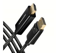 AXAGON RVD-HI14C2 Active DisplayPort to HDMI Cable 1.8m, Black (RVD-HI14C2)