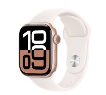 APPLE Watch Series 10 GPS 42mm Rose Gold Aluminum Case with Light Blush Sport Loop - S/M (MWWH3)
