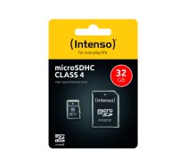 MicroSDHC 32GB Intenso +Adapter CL4 Blister (3403480)