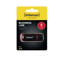 USB FlashDrive 8GB Intenso Business Line Blister black/red (3511460)