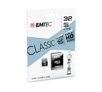 Emtec MicroSDHC 32GB EMTEC +Adapter CL10 CLASSIC Blister (ECMSDM32GHC10CG)