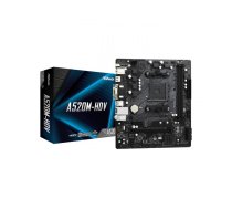 AS-Rock AM4 ASRock A520M-HDV Âµ 90-MXBE50-A0UAYZ (90-MXBE50-A0UAYZ)