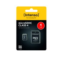 MicroSDHC 4GB Intenso +Adapter CL4 Blister (3403450)