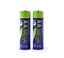 EnerGenie Ni-MH rechargeable AA batteries, 2600mAh, 2pcs blister - EG-BA-AA26-01 (EG-BA-AA26-01)