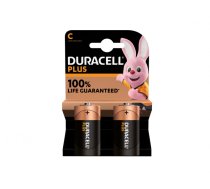 Battery Duracell Alkaline Plus Extra Life MN1400/LR14 Baby C (2-Pack) (141827)