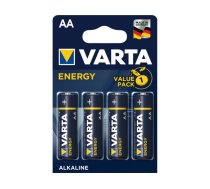 Varta Battery Alkaline, Mignon, AA, LR06, 1.5V - Energy, Blister (4-Pack) (04106 229 414)